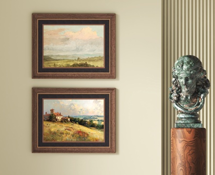  欧式挂画3d模型 