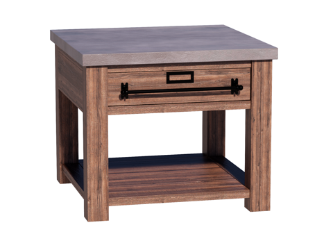  复古床头柜装饰柜角几边几su模型 