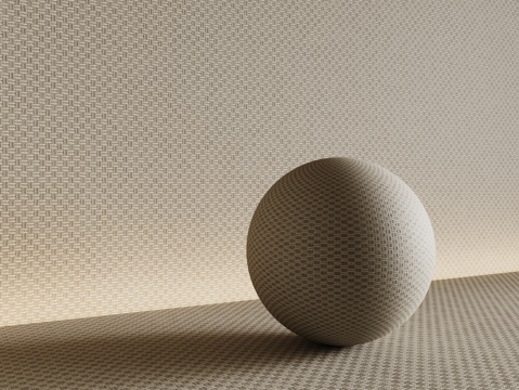 现代布纹布料 墙布 布纹护墙板su模型