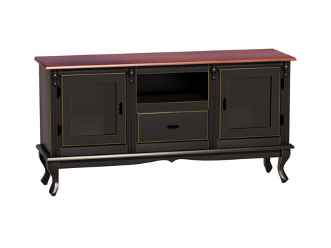  欧式电视柜装饰柜su模型 