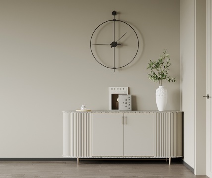  现代玄关柜 边柜su模型 