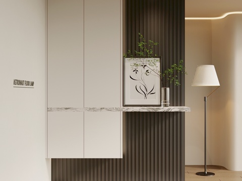  现代玄关 入户装饰玄关su模型 