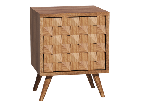  中古床头柜装饰柜角几边几su模型 