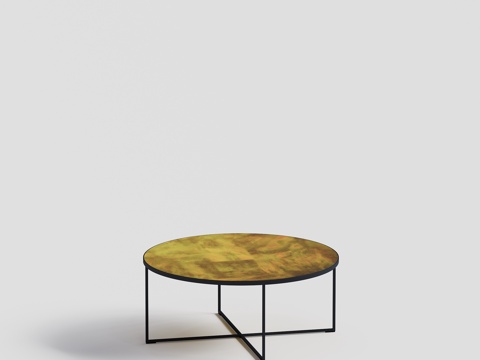  paolalenti 圆形茶几组合3d模型 