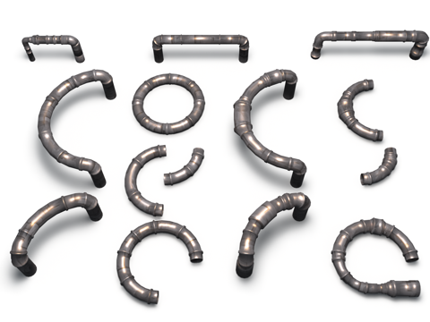  风格化资产 管道大全 下水管道 通风管道 复古风格3d模型3d模型 