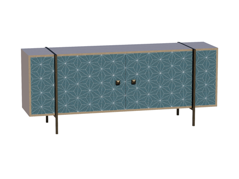  现代电视柜装饰柜su模型 