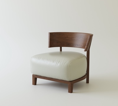 法式中古休闲椅su模型