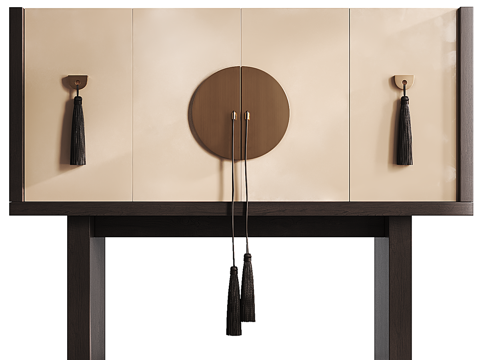  新中式边柜 斗柜 矮柜 装饰柜3d模型3d模型 