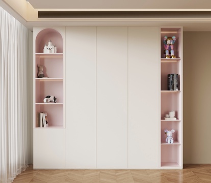 现代衣服 儿童衣柜su模型