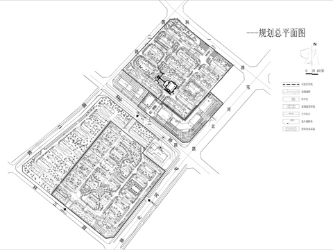 小区规划总平图cad施工图