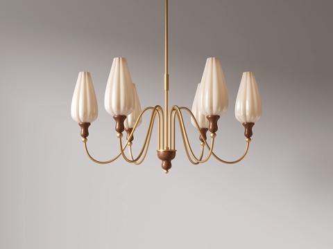  法式吊灯 餐厅吊灯3d模型 