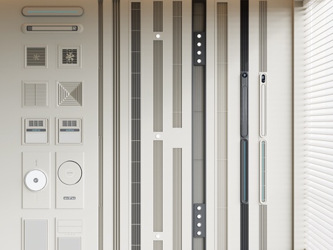  现代风口3d模型 