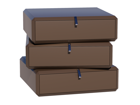 现代床头柜装饰柜角几边几su模型