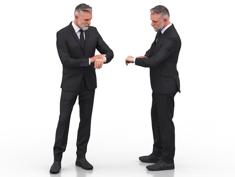  男人 看表的男人 看表的人 商务男人 西装男人 老板 BOS3d模型 