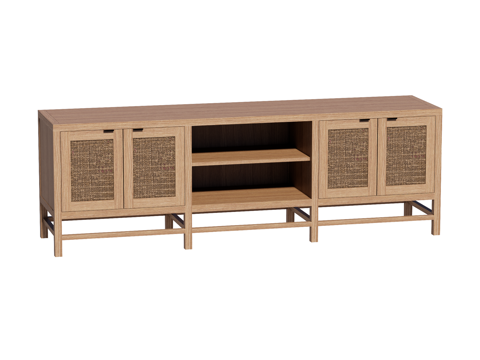  中古电视柜装饰柜su模型 