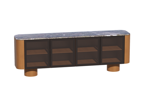  现代电视柜su模型 