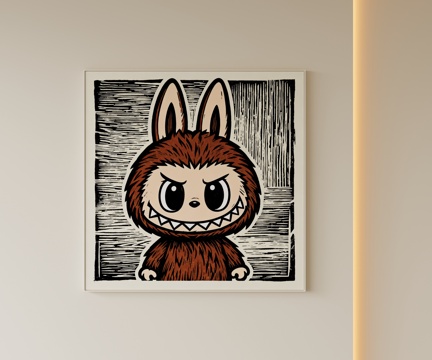  现代卡通挂画3d模型 