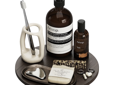  浴室装饰套装011 KM3d模型 