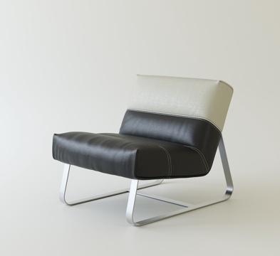 意式简约休闲椅su模型