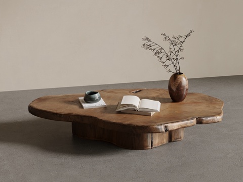  中古风茶几3d模型 