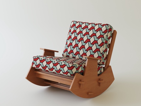 法式中古休闲椅su模型