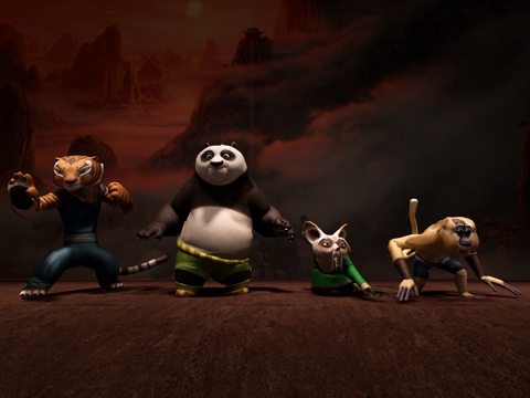  功夫熊猫动画角色 卡通人物3d模型 