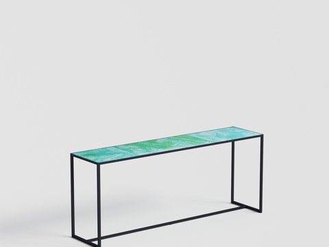  paolalenti 长吧台 金属陶瓷吧台组合3d模型 