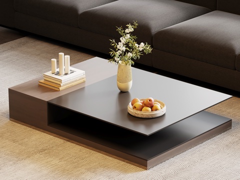  现代意式茶几3d模型 