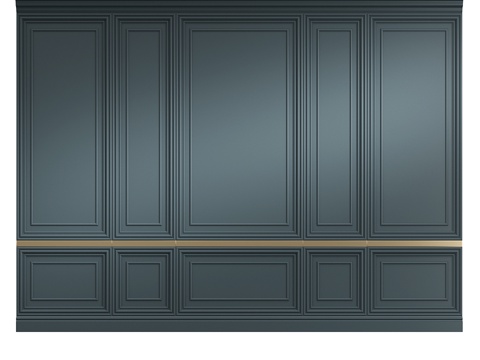  现代轻奢装饰墙板3d模型 