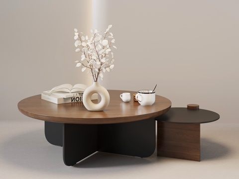  法式中古茶几3d模型 