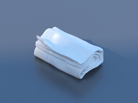  毛巾 抹布 布料3d模型 