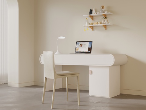  现代书桌椅su模型 