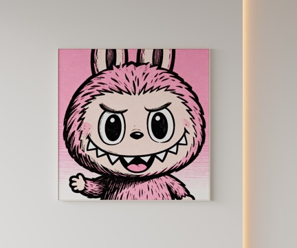  现代卡通挂画3d模型 