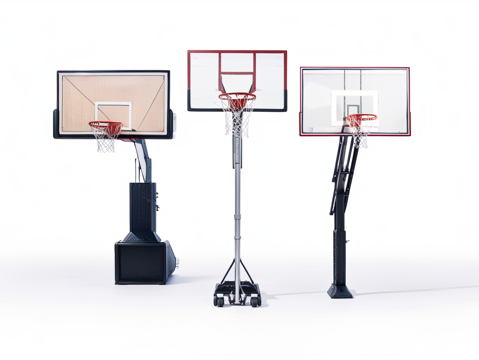  篮球架篮板su模型 