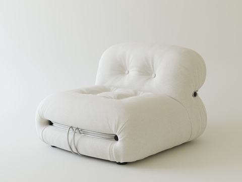  现代奶油懒人沙发3d模型 