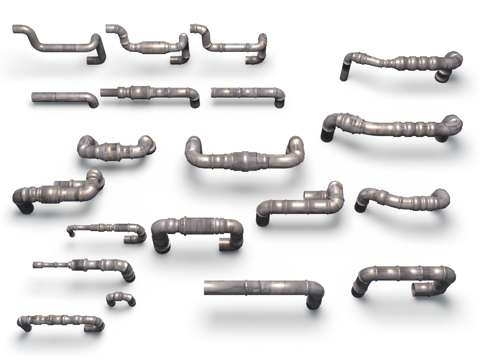  风格化资产 管道大全 下水管道 通风管道 复古风格3d模型 