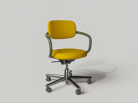  现代金属靠背电脑椅子 单椅3d模型 