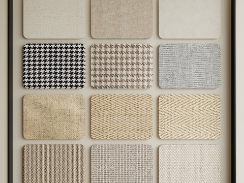 现代墙布su模型