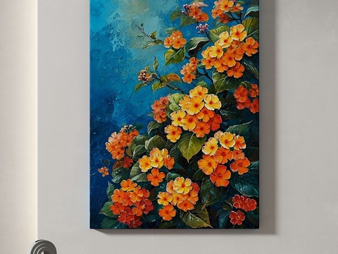  现代，轻奢，肌理，油画，田园，装饰画3d模型 