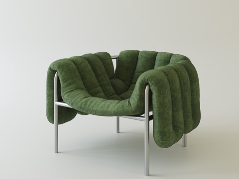  意式简约休闲椅3d模型 