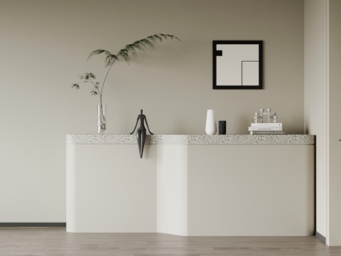  现代玄关柜 边柜su模型 