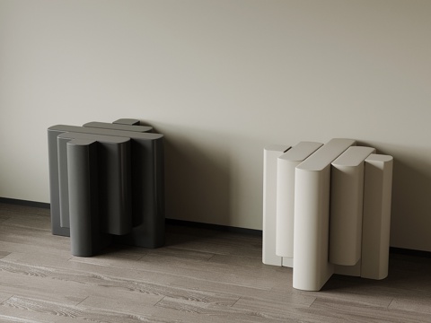  现代沙发凳 换鞋凳3d模型 