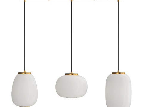  现代北欧装饰吊灯3d模型 