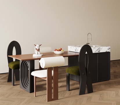  法式中古岛台3d模型 