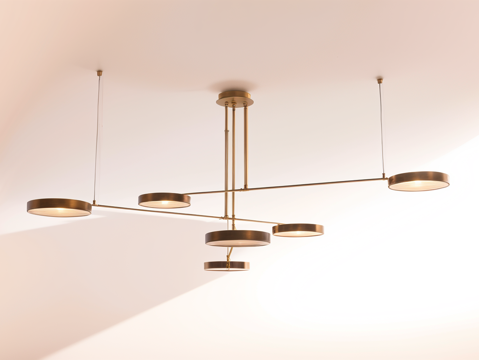 风格吊灯su模型