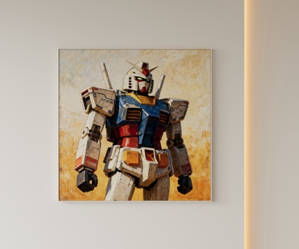  现代卡通挂画3d模型 