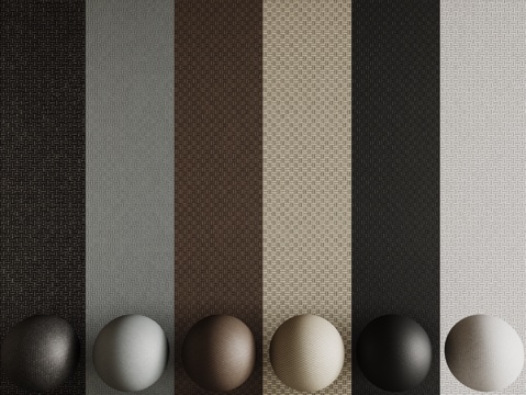 现代布纹布料 墙布 布纹护墙板su模型