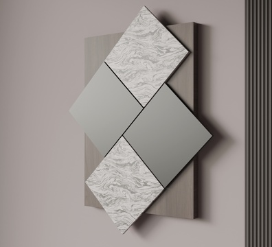 现代意式挂件 墙饰 装饰品su模型