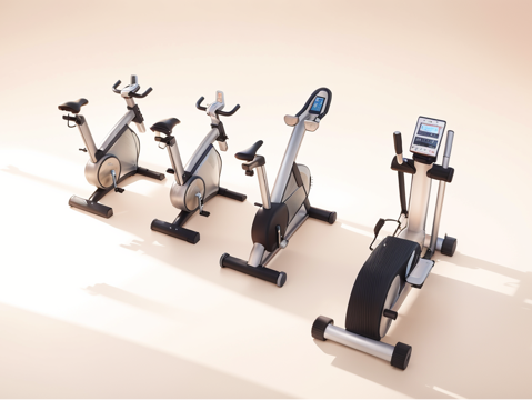 健身器材su模型