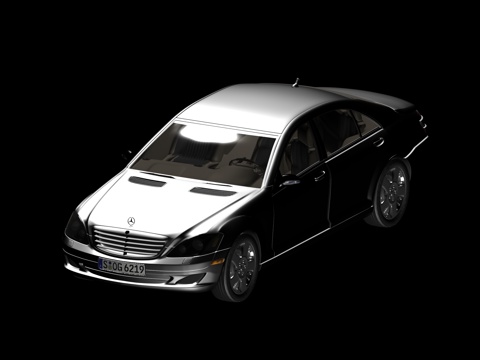  奔驰轿车精模3d模型 